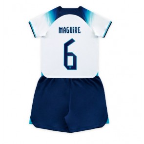 England Harry Maguire #6 babykläder Hemmatröja barn VM 2022 Korta ärmar (+ Korta byxor)